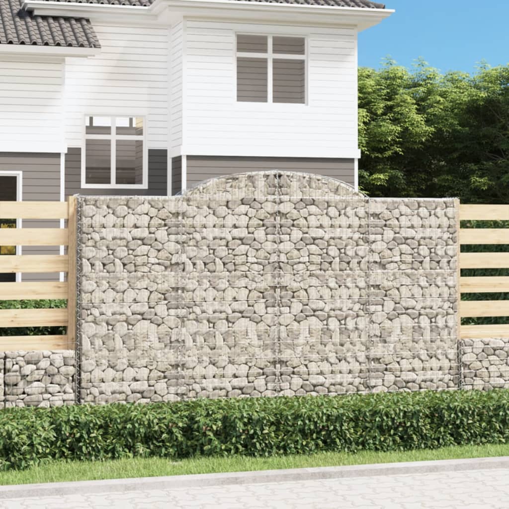 Schanskorven 17 st gewelfd 300x50x180/200 cm ijzer is nu te koop bij PeponiXL, paradijselijk wonen!
