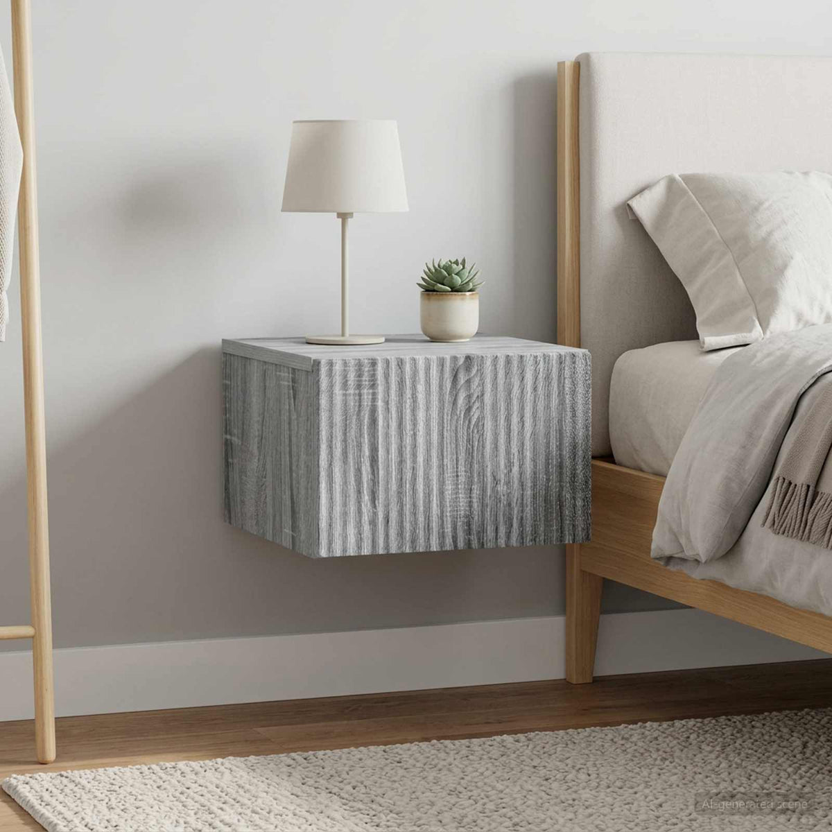 Wandbeugel Bedkast 2 pcs Grijs sonoma 33 x 34,5 x 20 cm is nu te koop bij PeponiXL, paradijselijk wonen!