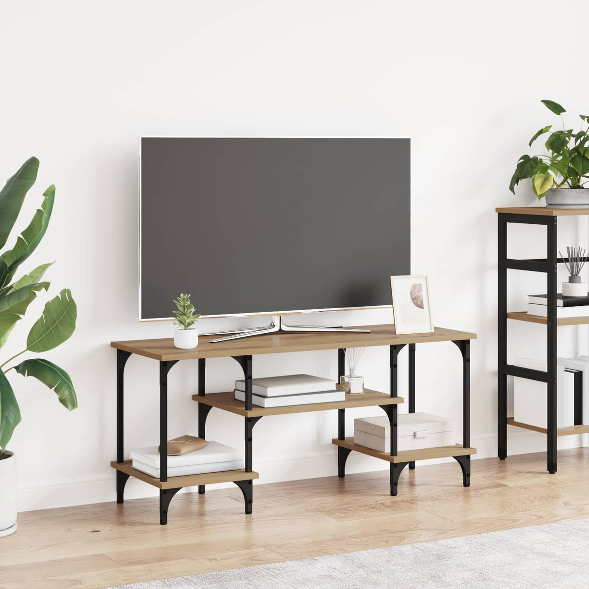 TV-kast 102 x 35 x 45,5 cm Artisan Eiken is nu te koop bij PeponiXL, paradijselijk wonen!