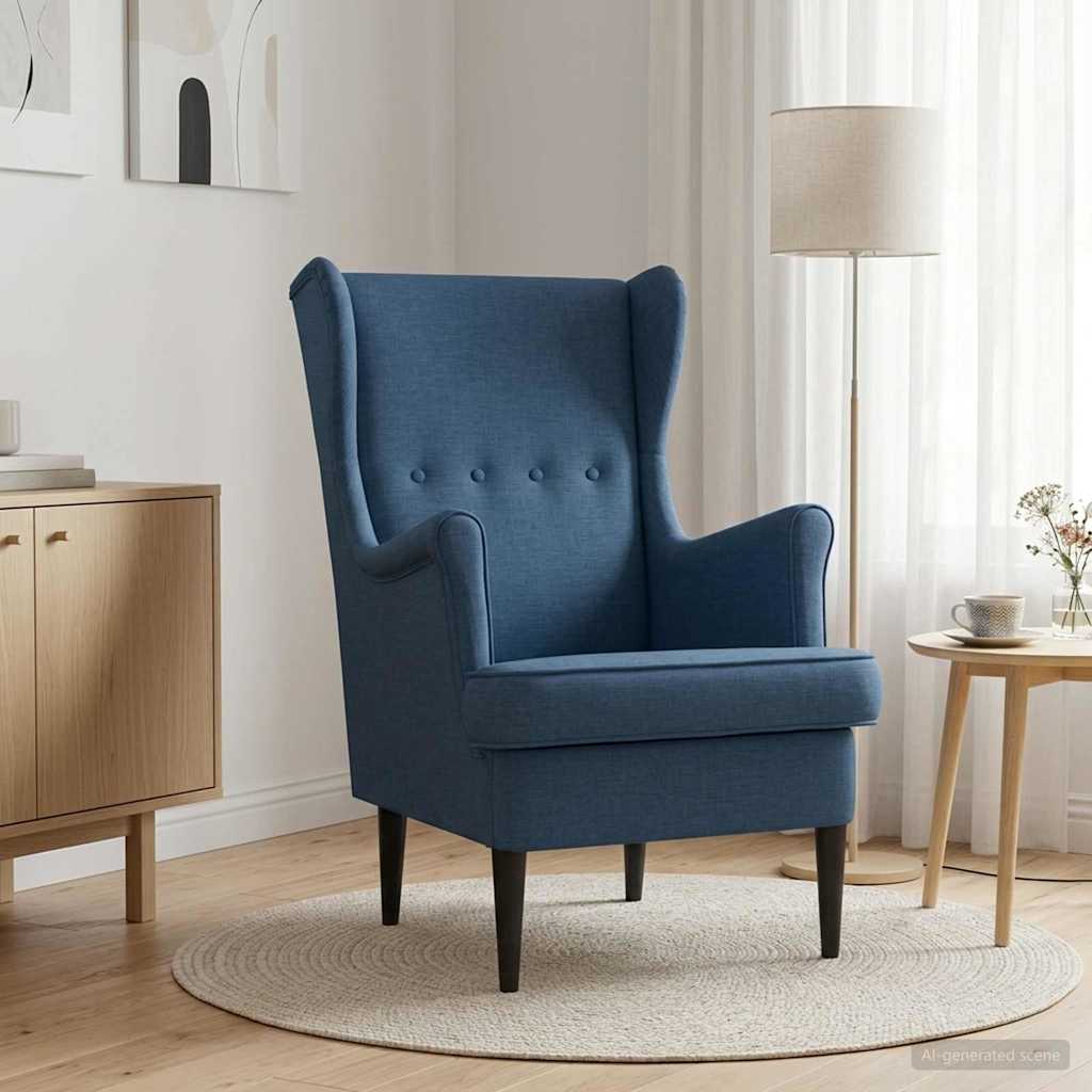 Fauteuil Blauw Stof is nu te koop bij PeponiXL, paradijselijk wonen!