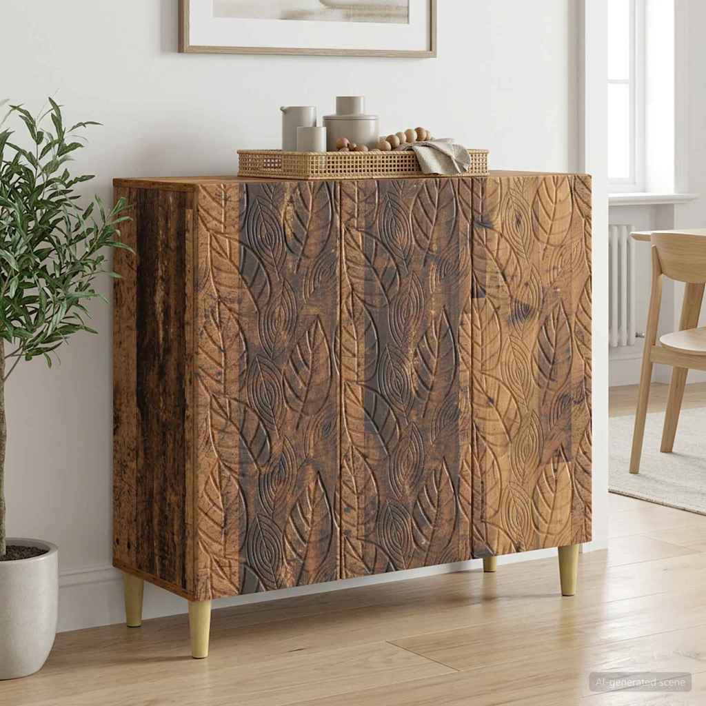 Dressoir Oud hout 89 x 34,5 x 80 cm Bewerkt hout is nu te koop bij PeponiXL, paradijselijk wonen!