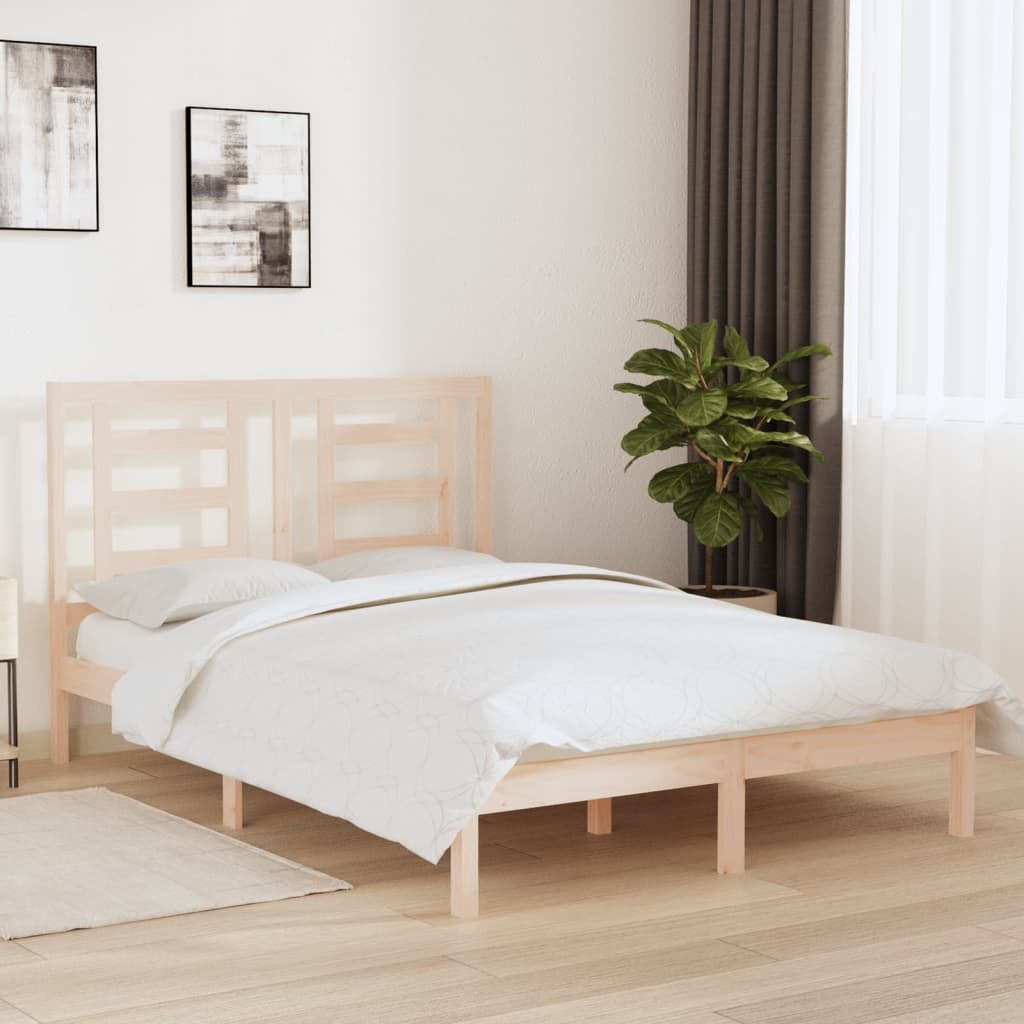 Bedframe zonder matras massief grenenhout 140x200 cm is nu te koop bij PeponiXL, paradijselijk wonen!