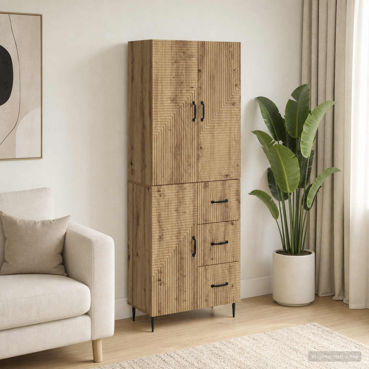 Kastenset 2 st Artisanaal eiken Bewerkt hout is nu te koop bij PeponiXL, paradijselijk wonen!