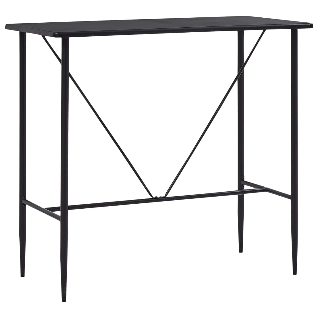 Bartafel 120x60x110 cm MDF zwart is nu te koop bij PeponiXL, paradijselijk wonen!