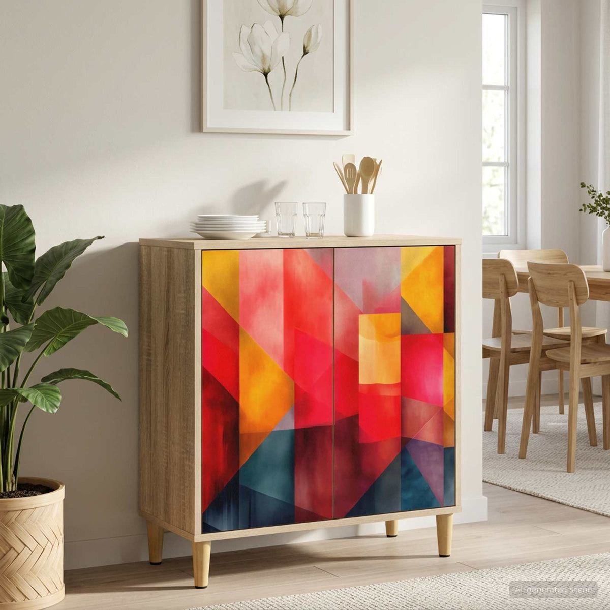 Dressoir HEESCH Sonoma 69 x 33 x 75 cm Bewerkt hout is nu te koop bij PeponiXL, paradijselijk wonen!