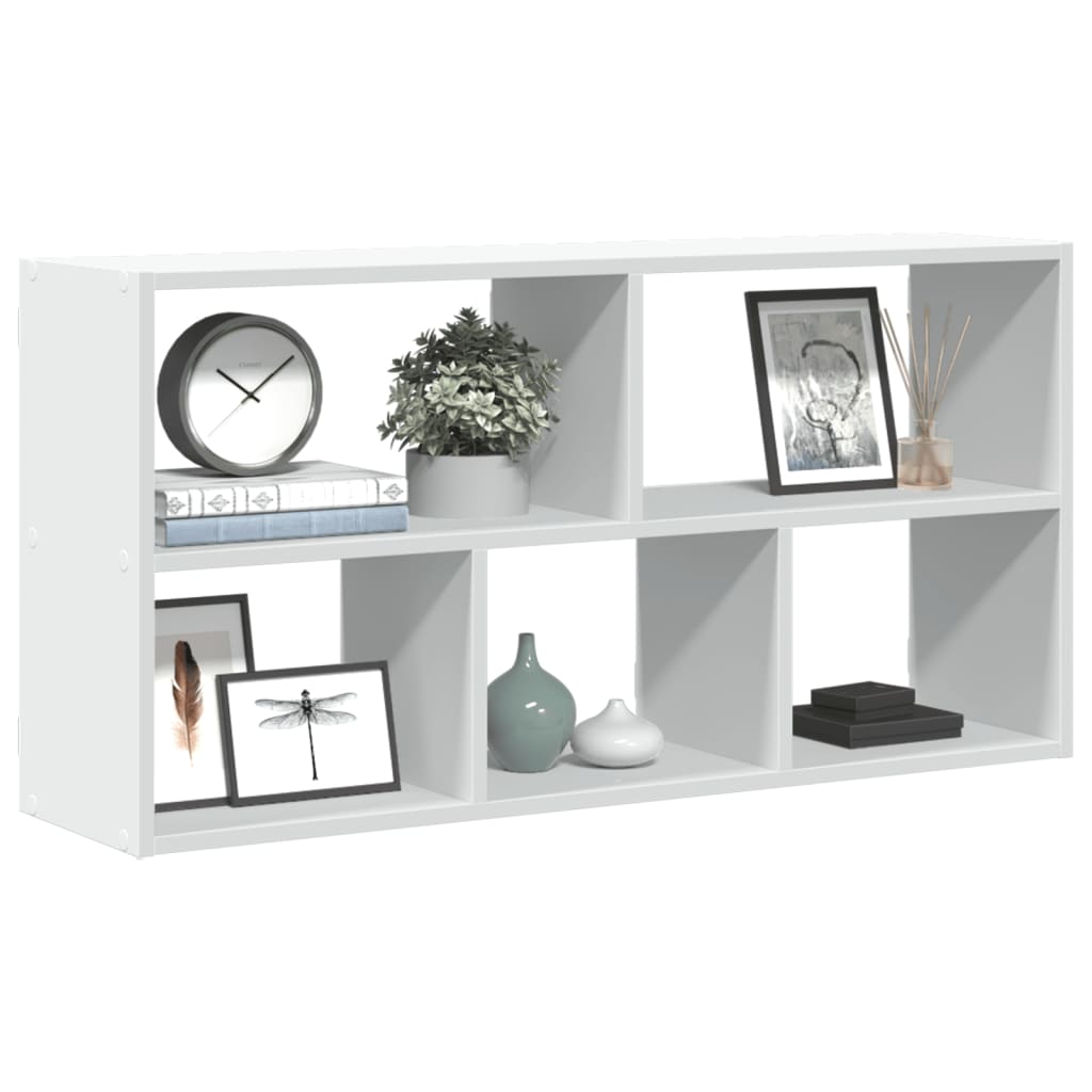Wandschap 100x25x50 cm bewerkt hout wit is nu te koop bij PeponiXL, paradijselijk wonen!