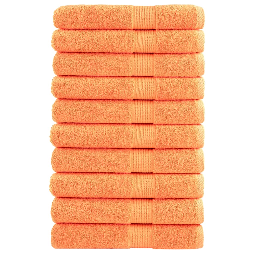 Saunadoeken SOLUND 10 st 600 g/m² 80x200 cm oranje is nu te koop bij PeponiXL, paradijselijk wonen!