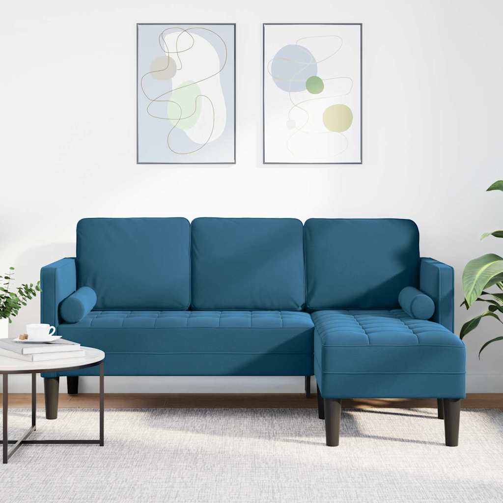 Bankstel met kussen Blauw Polyester is nu te koop bij PeponiXL, paradijselijk wonen!