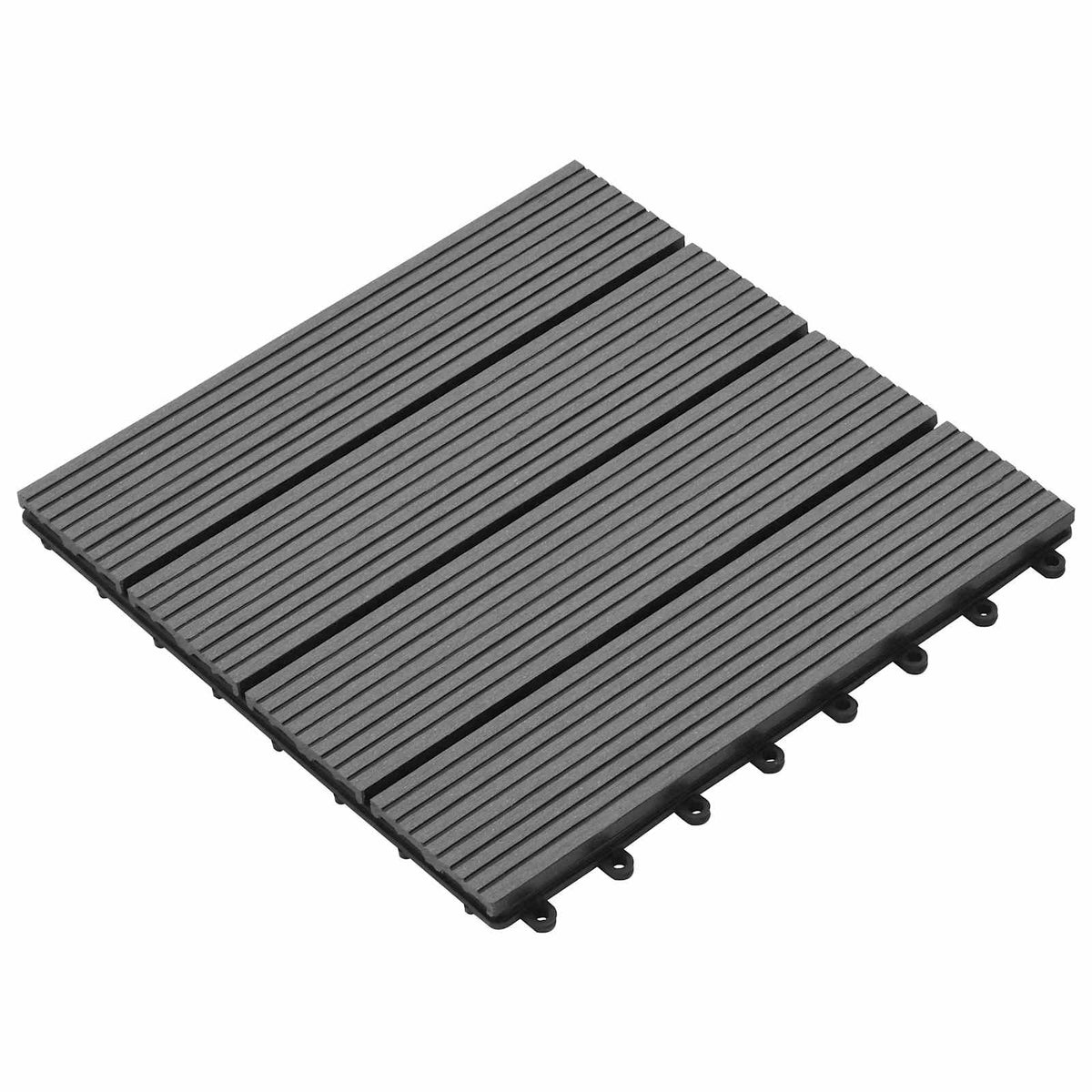 Terras Tegel 11 pcs Grijs 30 x 30 cm WPC is nu te koop bij PeponiXL, paradijselijk wonen!