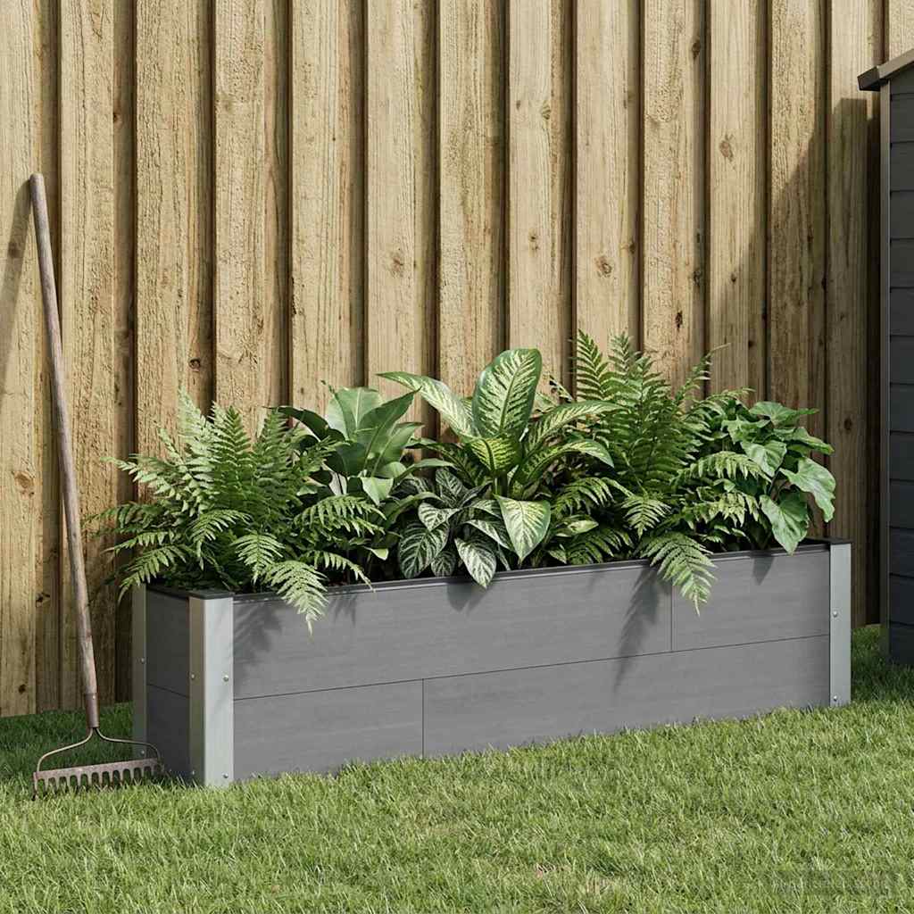 Verhoogde plantenbak Grijs 150 x 30 x 36 cm is nu te koop bij PeponiXL, paradijselijk wonen!