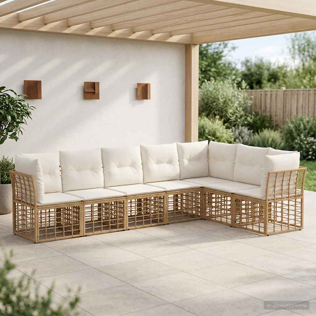 Buiten bankenset Naturel Polyester is nu te koop bij PeponiXL, paradijselijk wonen!