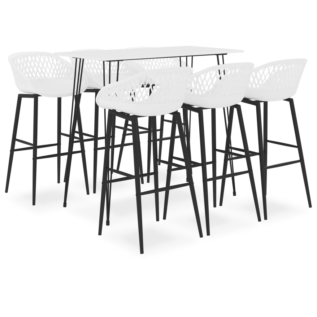 7-delige Barset wit is nu te koop bij PeponiXL, paradijselijk wonen!