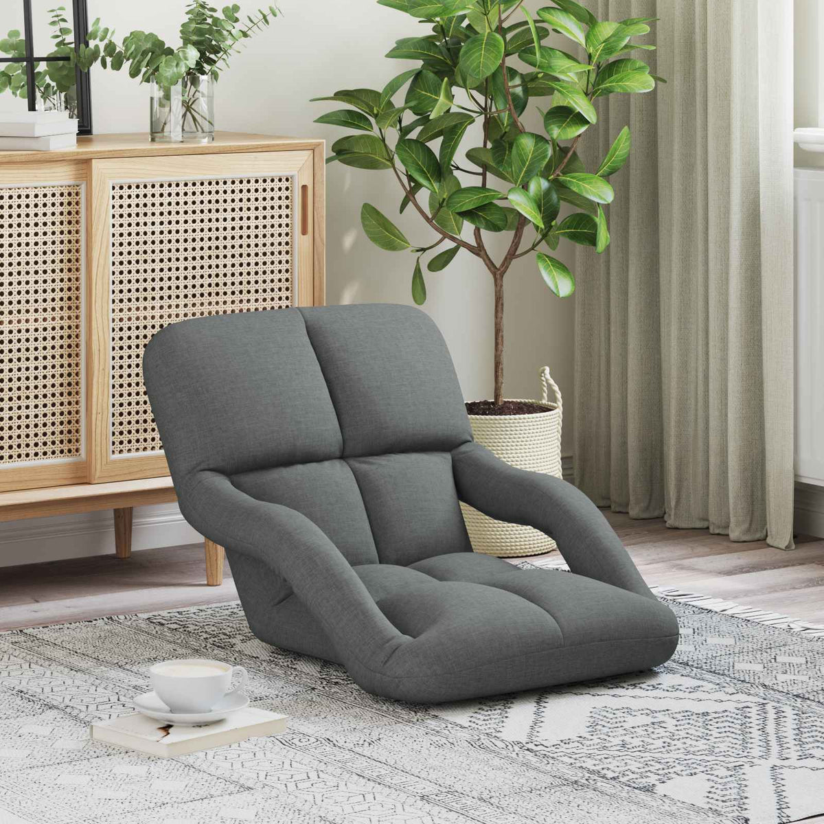 Verstelbare vlo stoelen Donkergrijs 58 x 62 x 58 cm Stof is nu te koop bij PeponiXL, paradijselijk wonen!