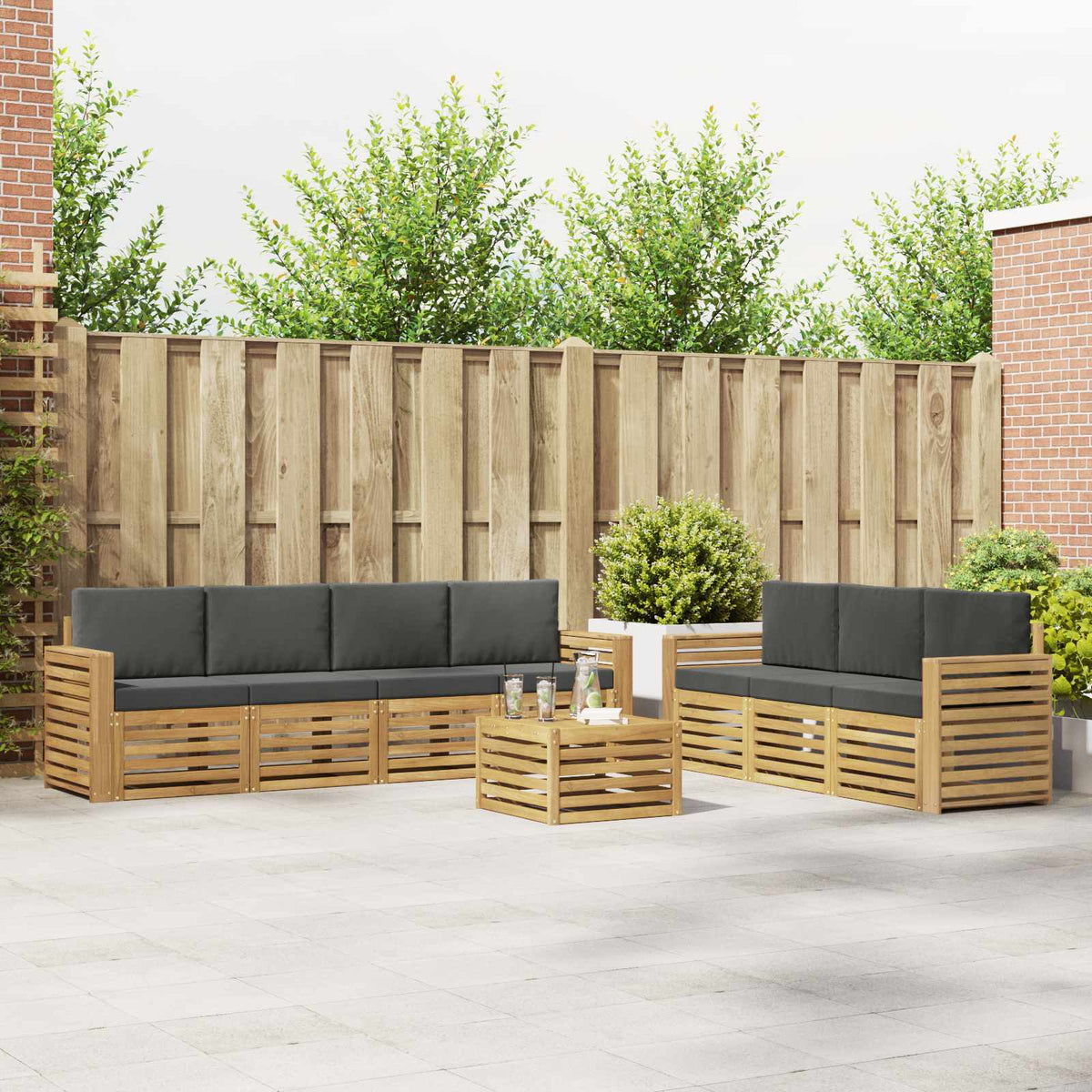 Sofa-Sets Massief Acaciahout is nu te koop bij PeponiXL, paradijselijk wonen!