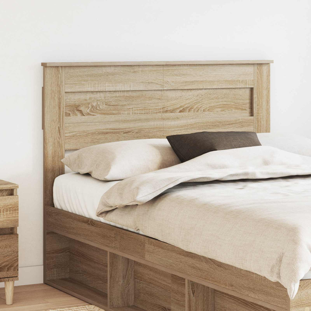 Hoofdbord Sonoma Eiken Bewerkt hout is nu te koop bij PeponiXL, paradijselijk wonen!