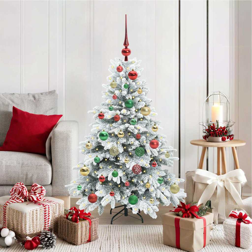 Kunstkerstboom met 150 LED met standaard Wit 120 cm PE en PVC is nu te koop bij PeponiXL, paradijselijk wonen!
