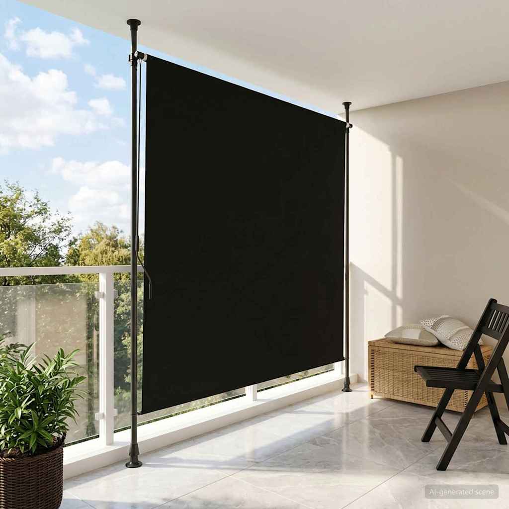 Buiten Rolgordijn Zwart 100 x 270 cm is nu te koop bij PeponiXL, paradijselijk wonen!