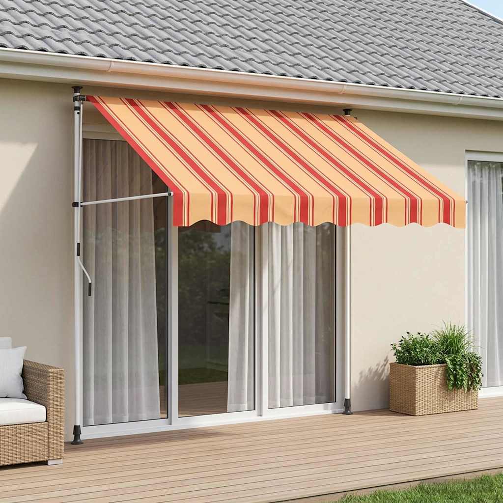 Handmatig uitschuifbare luifel Multikleur 300 x 115 x 300 cm is nu te koop bij PeponiXL, paradijselijk wonen!