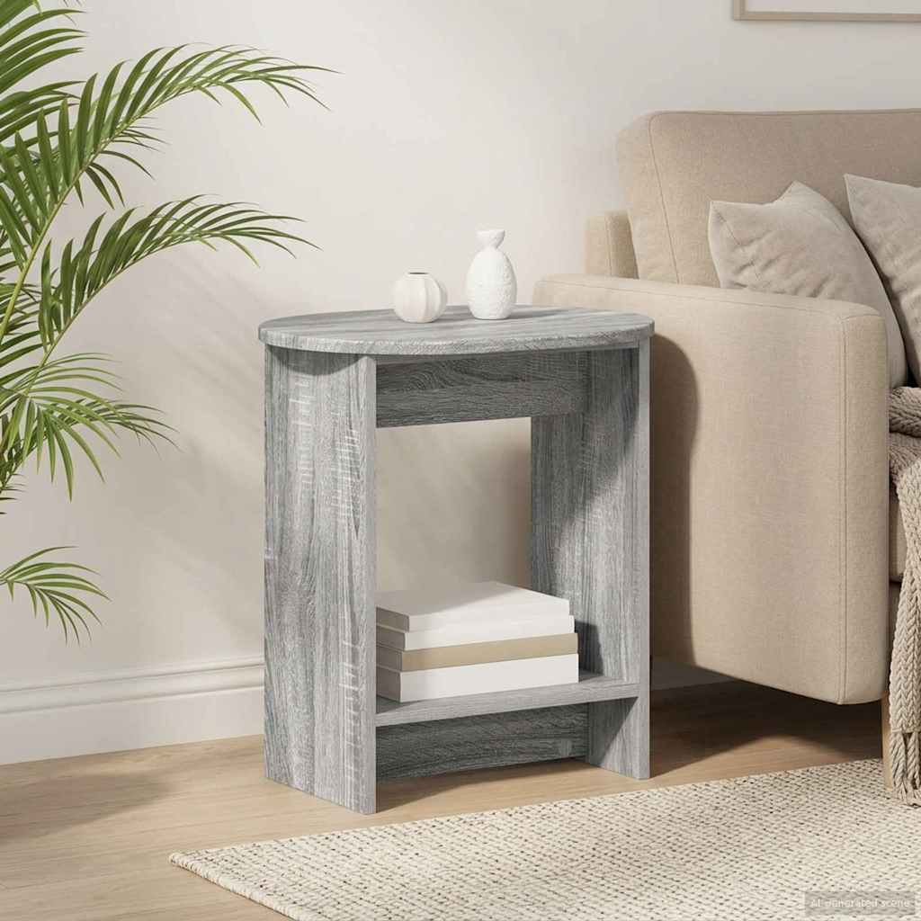 Bijzettafel Grijs sonoma 50 x 39,5 x 55 cm Bewerkt hout is nu te koop bij PeponiXL, paradijselijk wonen!