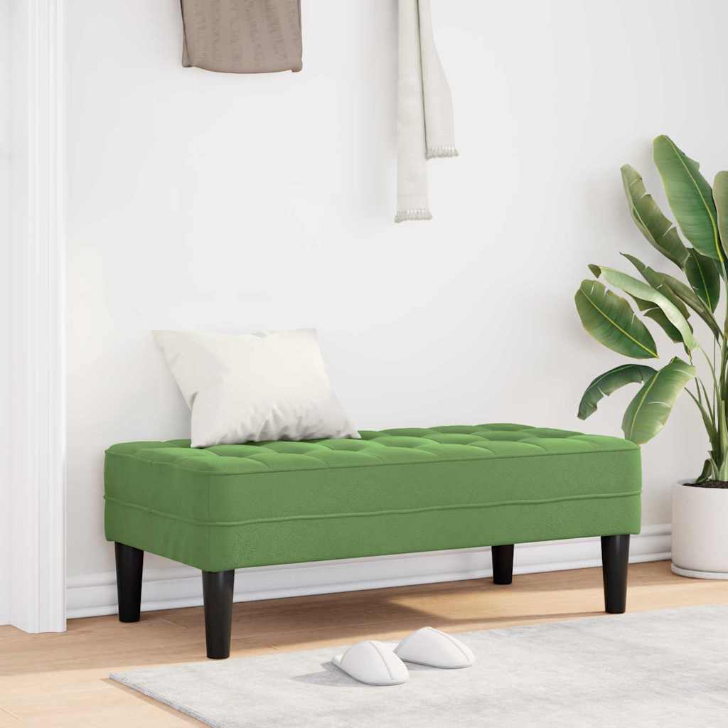 Bank met kussen Lichtgroen 113 x 57 x 39 cm Fluweel is nu te koop bij PeponiXL, paradijselijk wonen!