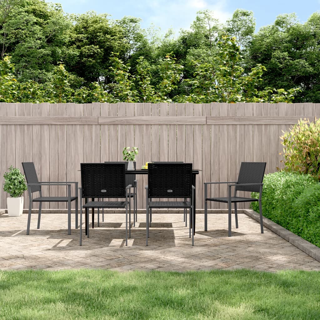 7-delige Tuinset poly rattan en staal is nu te koop bij PeponiXL, paradijselijk wonen!