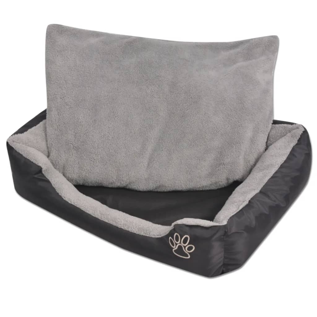 Hondenbed met gewatteerd kussen maat XL zwart is nu te koop bij PeponiXL, paradijselijk wonen!