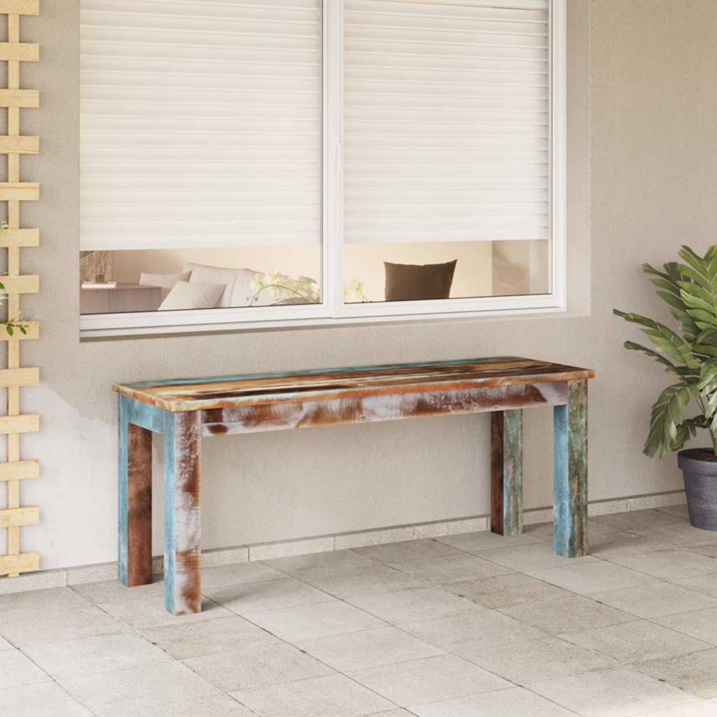 Bankje 110x35x45 cm massief gerecycled hout is nu te koop bij PeponiXL, paradijselijk wonen!