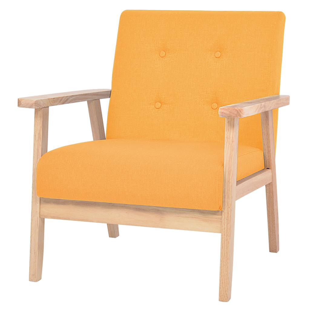 Fauteuil stof geel is nu te koop bij PeponiXL, paradijselijk wonen!