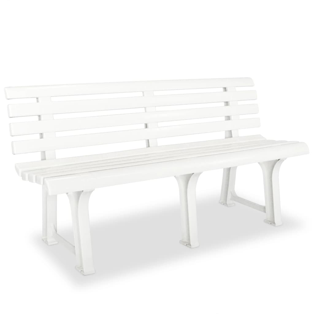 Tuinbank 145,5 cm kunststof wit is nu te koop bij PeponiXL, paradijselijk wonen!