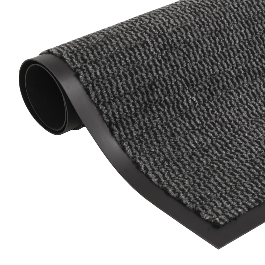 Droogloopmat rechthoekig getuft 60x90 cm antraciet is nu te koop bij PeponiXL, paradijselijk wonen!