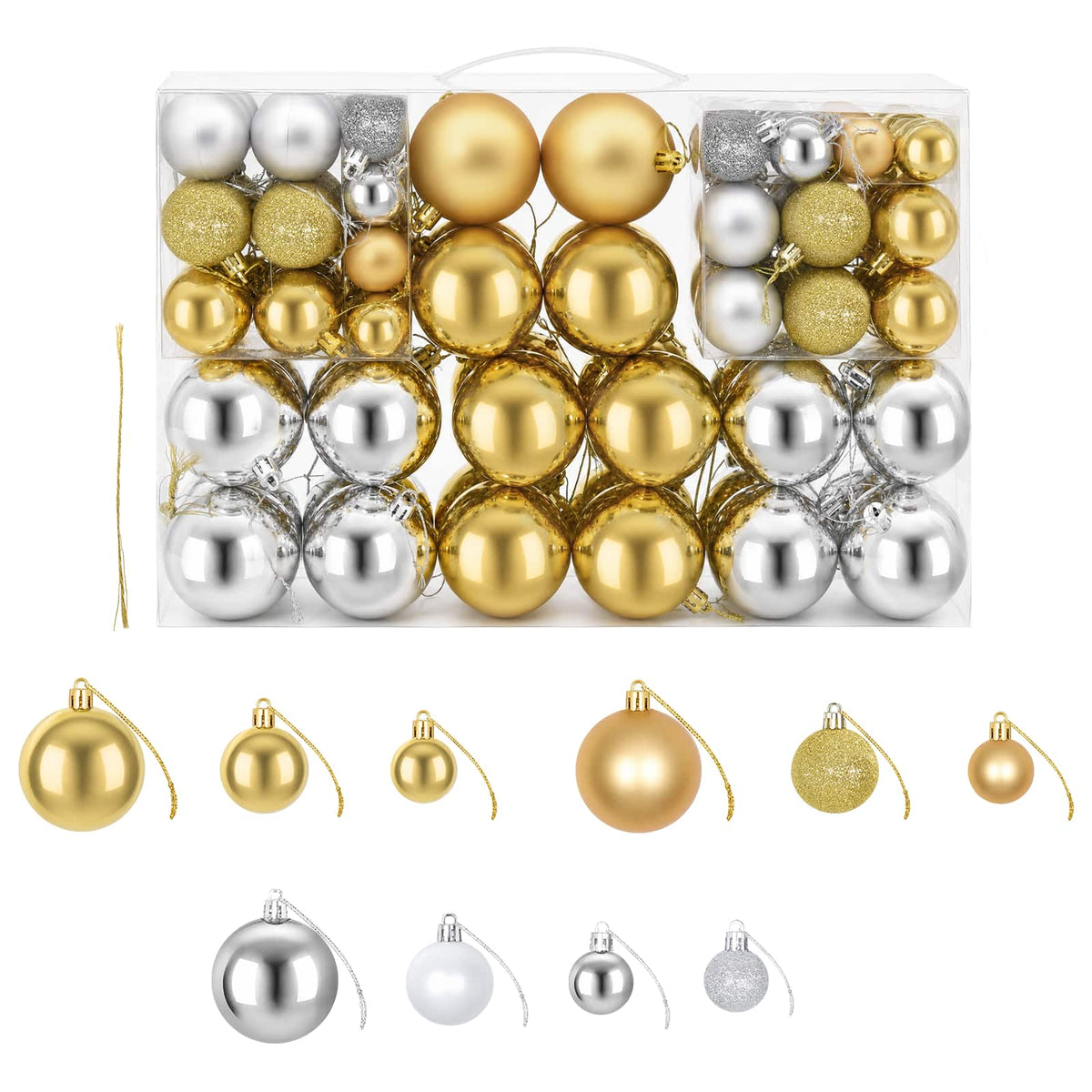 Kerstballen 100 st zilverkleurig/goudkleurig is nu te koop bij PeponiXL, paradijselijk wonen!