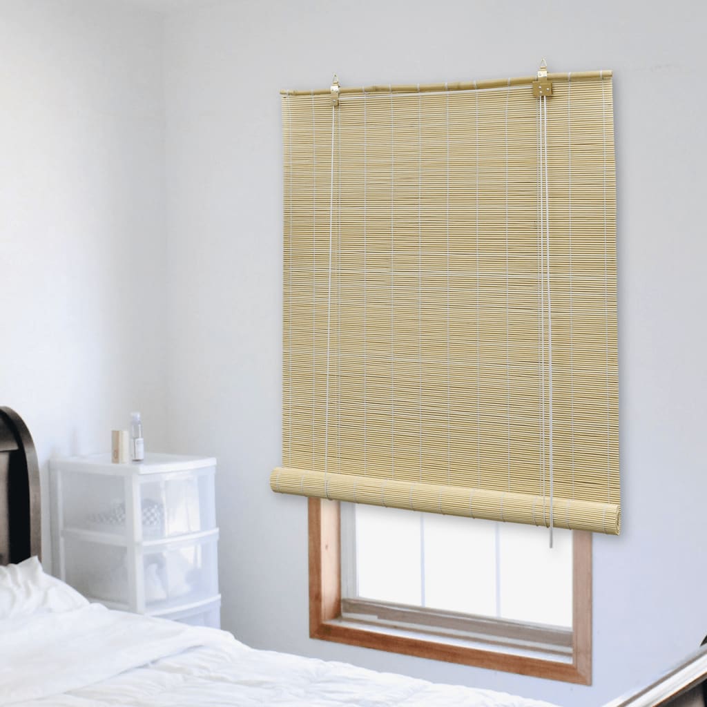 Rolgordijn 100x220 cm bamboe naturel is nu te koop bij PeponiXL, paradijselijk wonen!