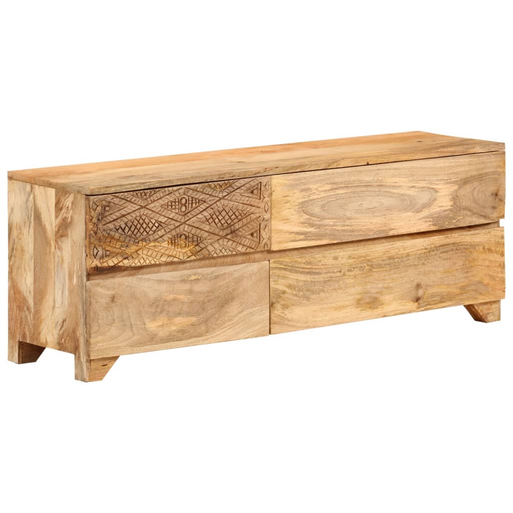 Tv-meubel 110x30x40 cm massief mangohout is nu te koop bij PeponiXL, paradijselijk wonen!