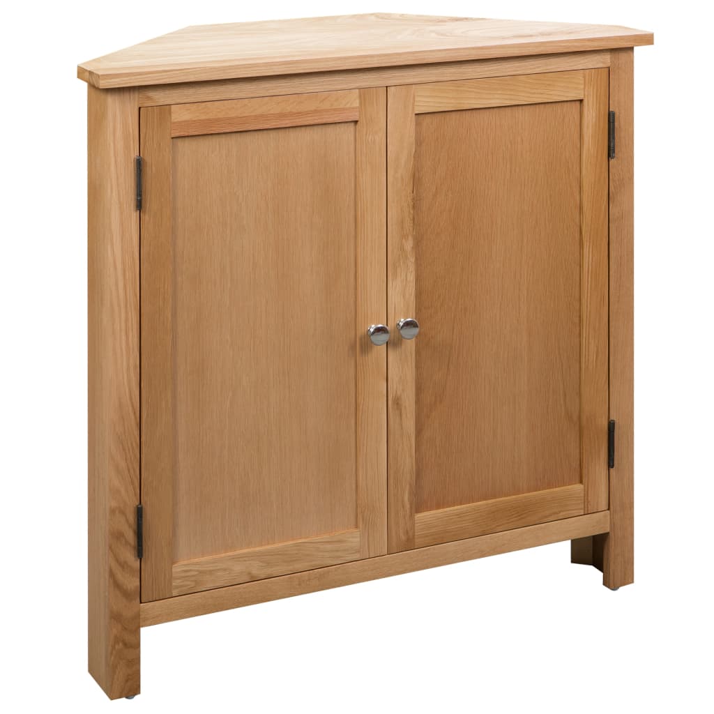 Hoekkast 80x33,5x78 cm massief eikenhout is nu te koop bij PeponiXL, paradijselijk wonen!