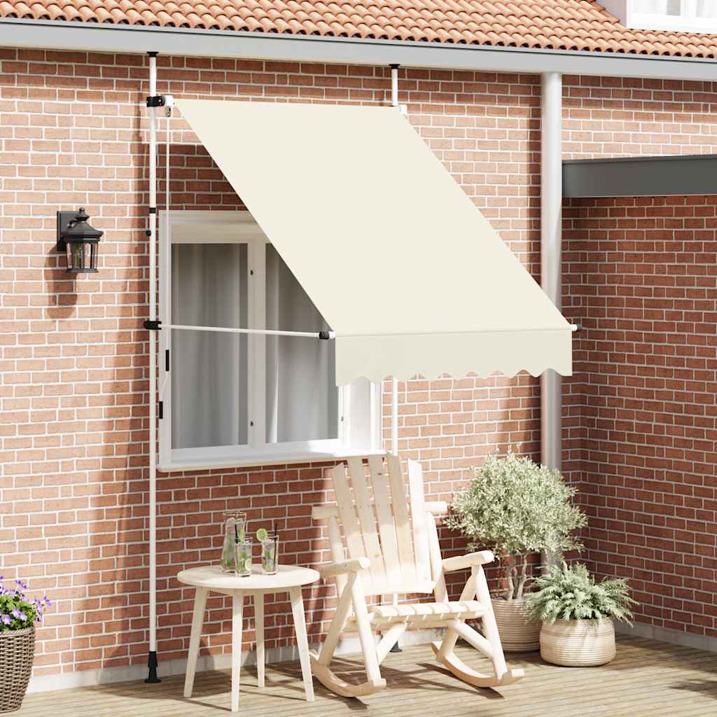 Luifel handmatig uittrekbaar 150 cm crème is nu te koop bij PeponiXL, paradijselijk wonen!