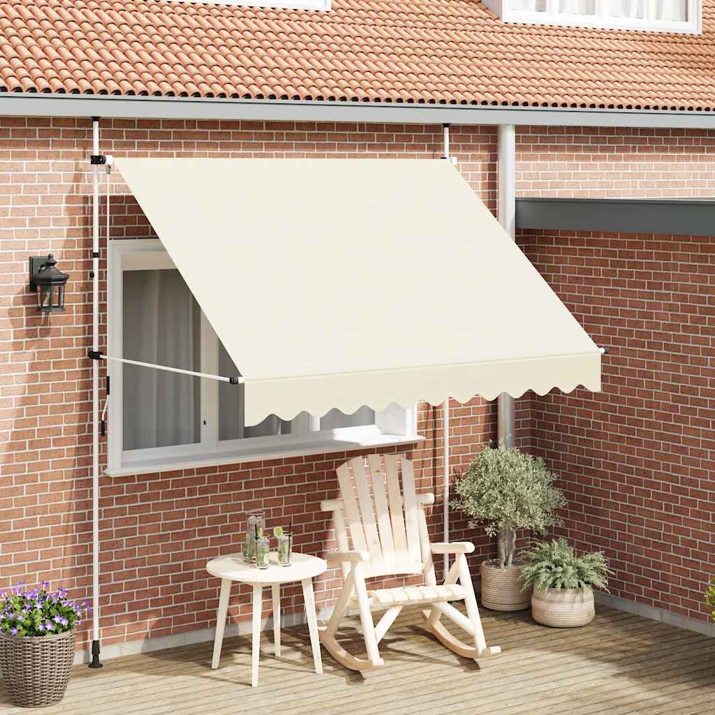 Luifel handmatig uittrekbaar 250 cm crème is nu te koop bij PeponiXL, paradijselijk wonen!