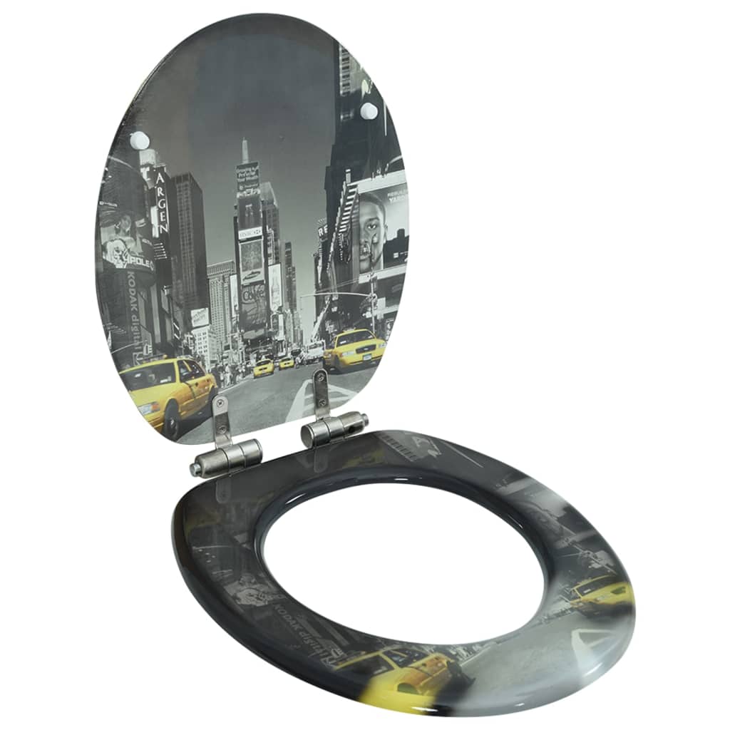 Toiletbril met soft-close deksel New York MDF is nu te koop bij PeponiXL, paradijselijk wonen!