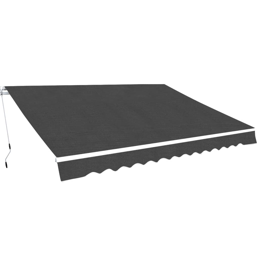 Luifel handmatig uittrekbaar 450 cm antraciet is nu te koop bij PeponiXL, paradijselijk wonen!