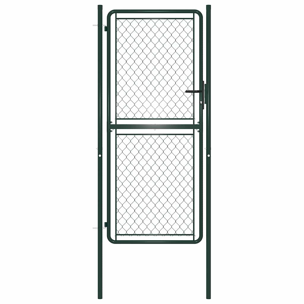 Tuinpoort staal 100x175 cm groen is nu te koop bij PeponiXL, paradijselijk wonen!