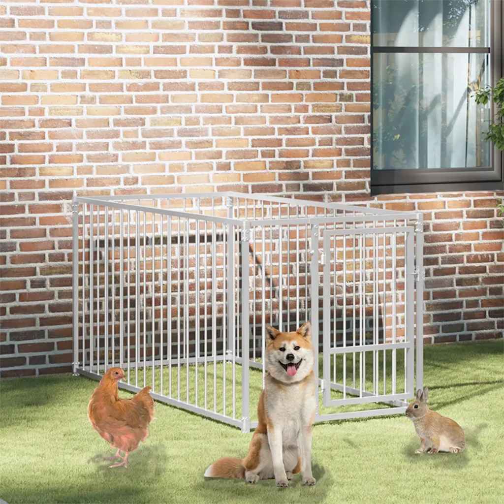 Hondenkennel voor buiten 100x200x100 cm is nu te koop bij PeponiXL, paradijselijk wonen!