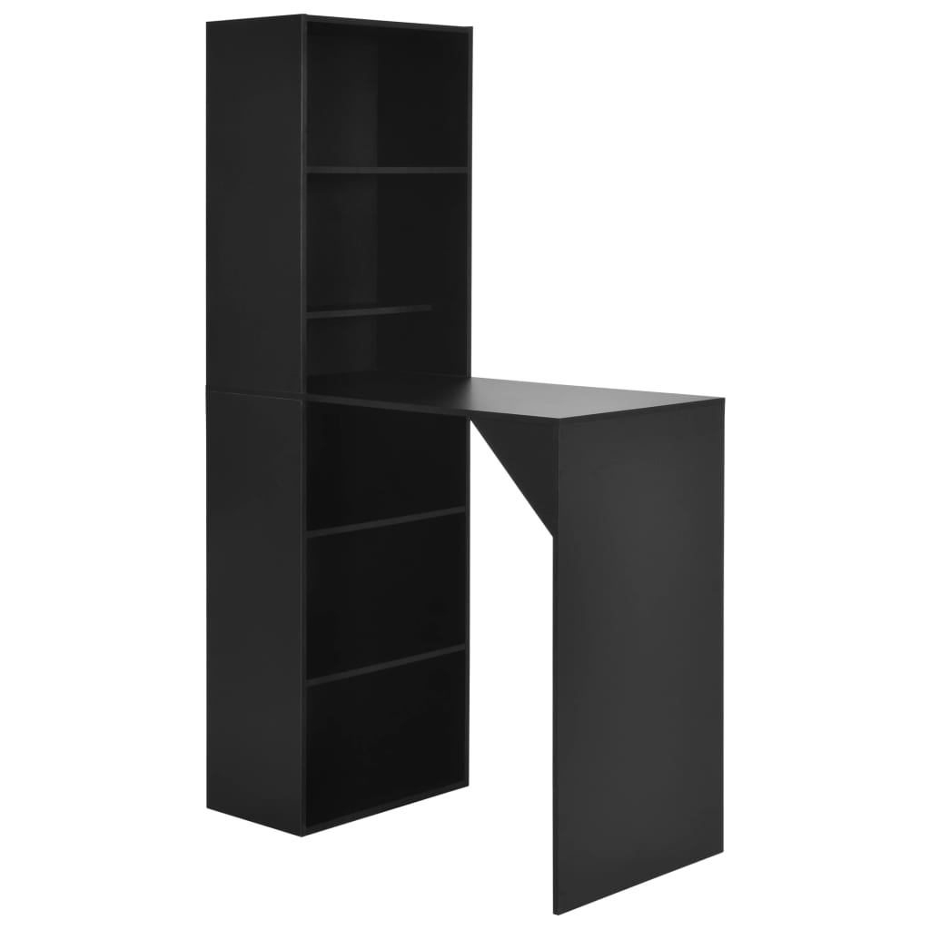 Bartafel met kast 115x59x200 cm zwart is nu te koop bij PeponiXL, paradijselijk wonen!
