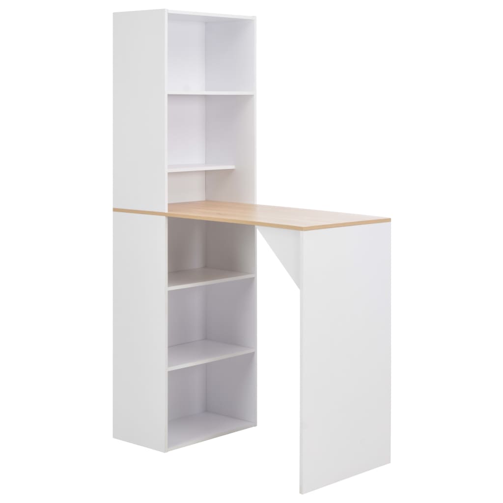 Bartafel met kast 115x59x200 cm wit is nu te koop bij PeponiXL, paradijselijk wonen!