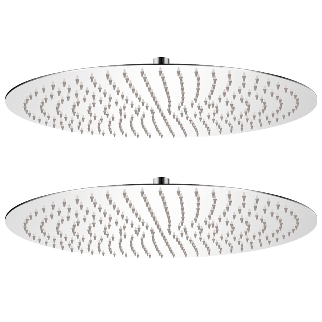 Regendouchekop 2 st rond 50 cm roestvrij staal is nu te koop bij PeponiXL, paradijselijk wonen!