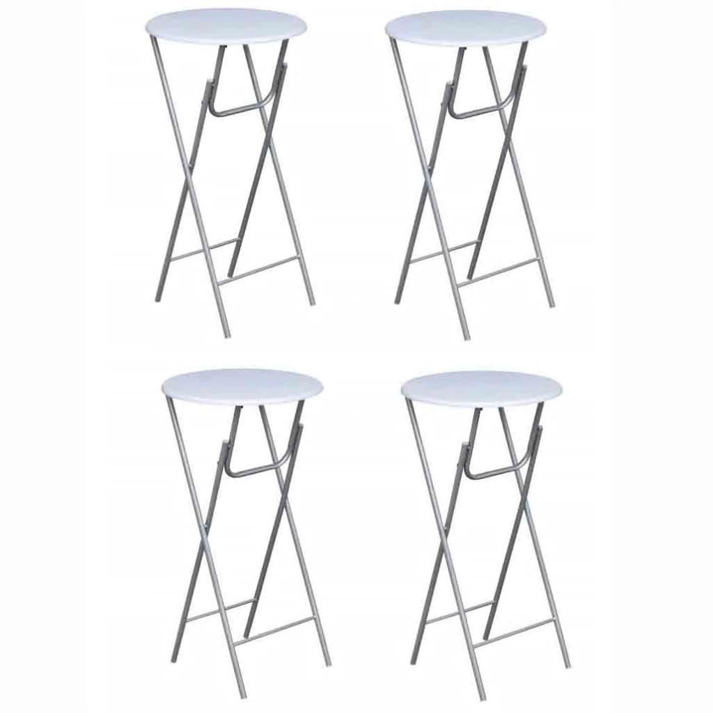 Statafels met MDF tafelblad wit 4 st is nu te koop bij PeponiXL, paradijselijk wonen!