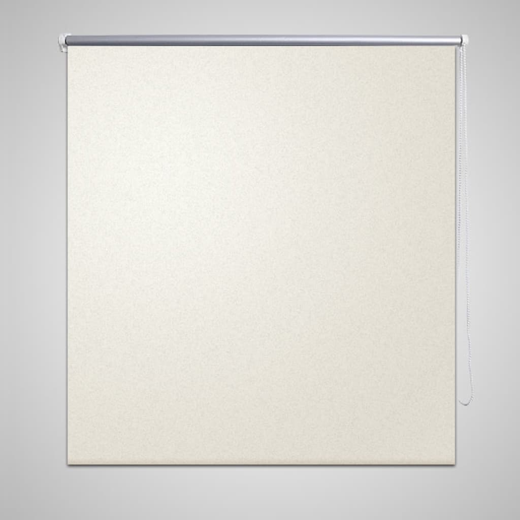 Rolgordijn verduisterend 124,4 x 175 cm stofbreedte 120 cm gebroken wit is nu te koop bij PeponiXL, paradijselijk wonen!