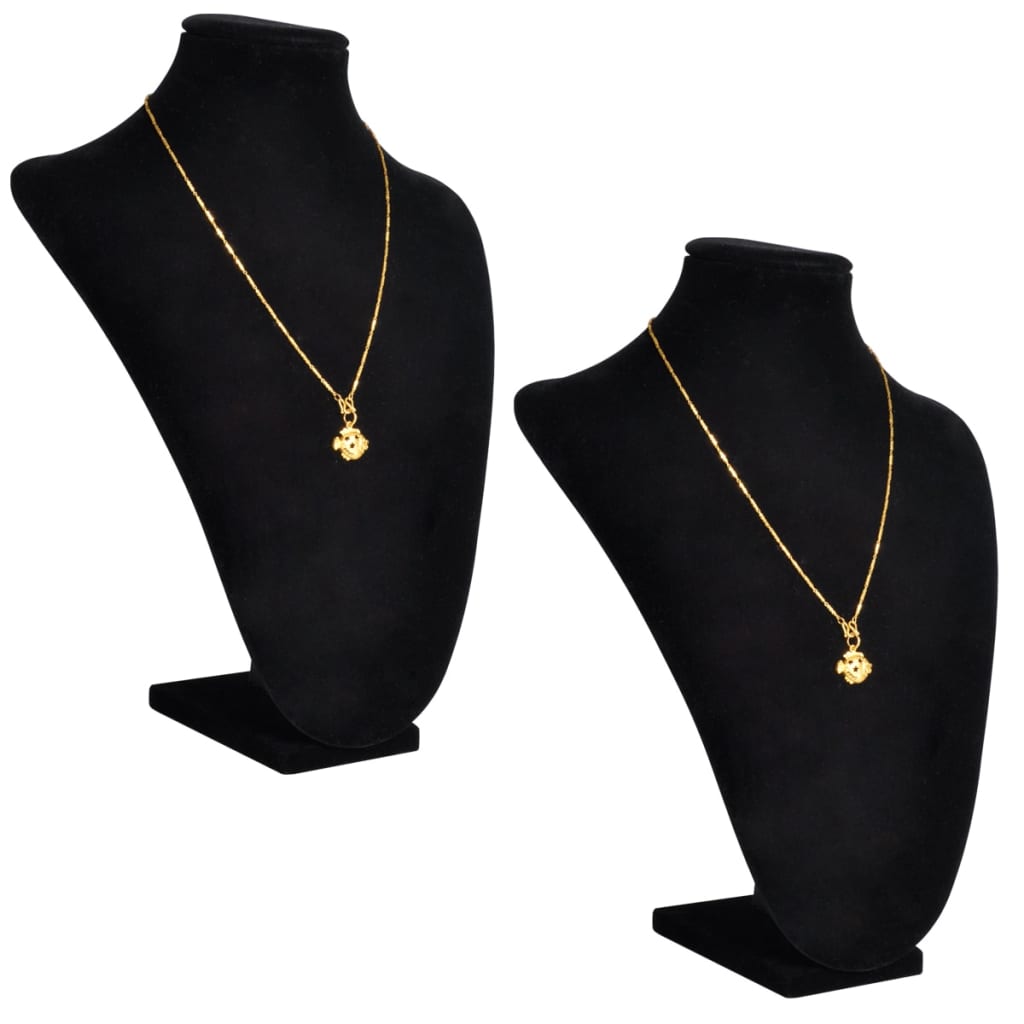 Sieradenhouder voor ketting 23x11,5x30 cm zwart 2 st is nu te koop bij PeponiXL, paradijselijk wonen!