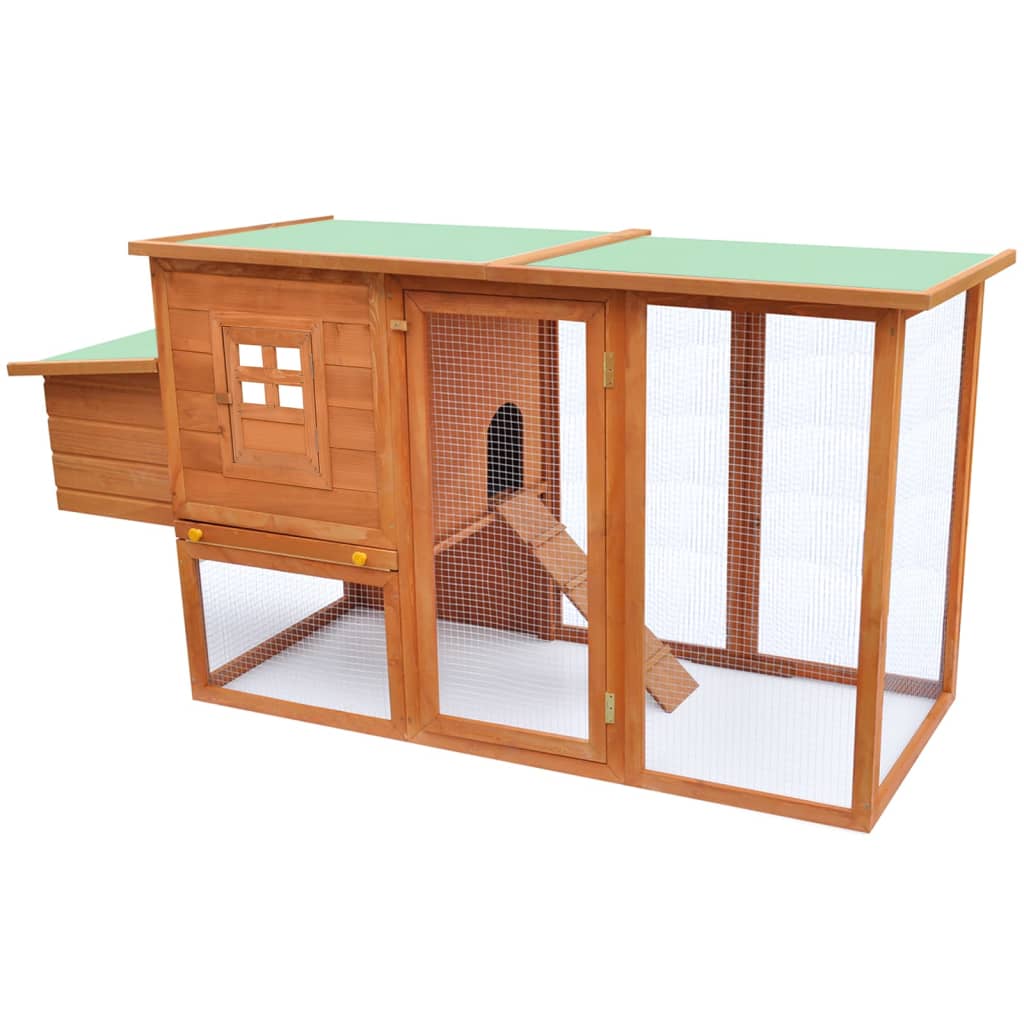 Kippenhok met nachthok hout is nu te koop bij PeponiXL, paradijselijk wonen!
