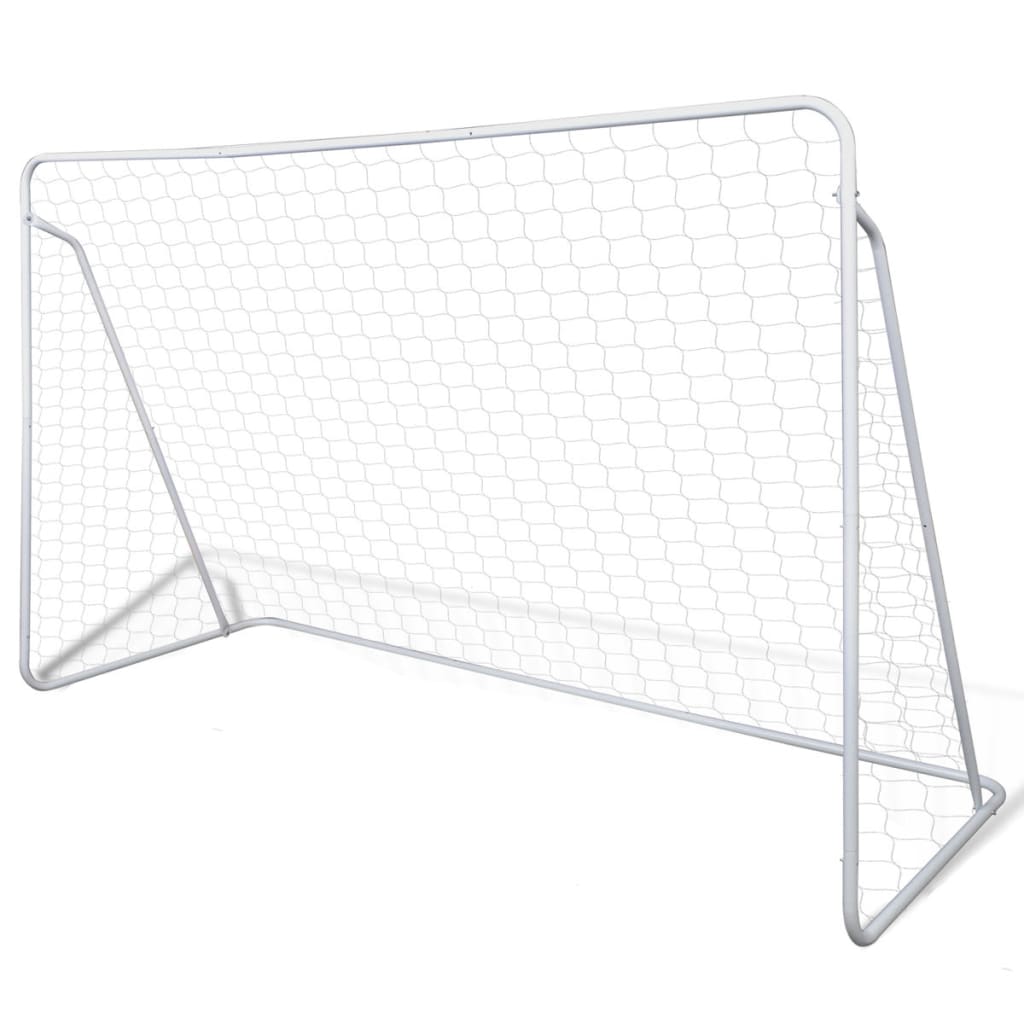 Voetbaldoelset hoogwaardig 240x90x150 cm staal is nu te koop bij PeponiXL, paradijselijk wonen!