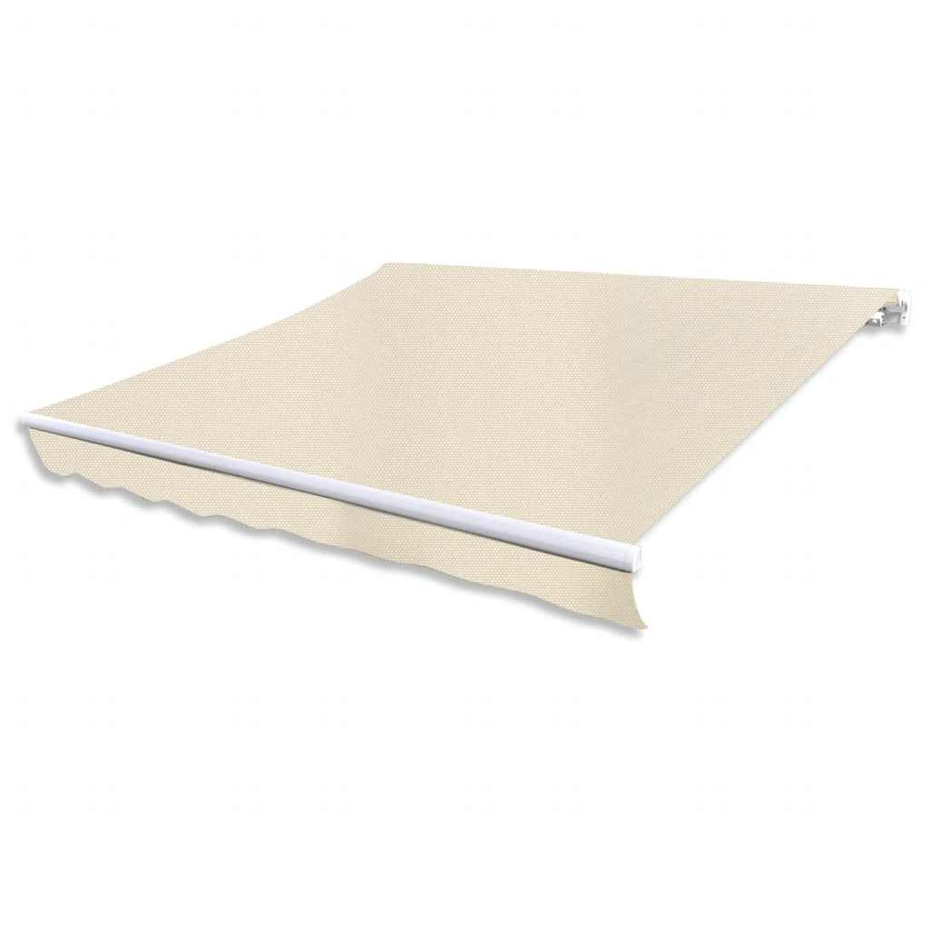Elektrisch zonnescherm 4 x 3 m Crèmekleurig 100% Polyester is nu te koop bij PeponiXL, paradijselijk wonen!