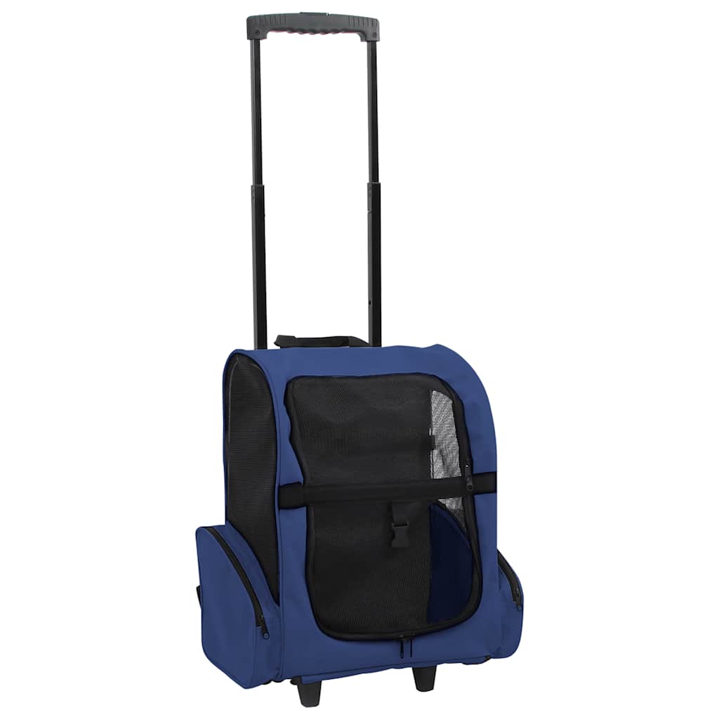 Huisdierentrolley inklapbaar blauw is nu te koop bij PeponiXL, paradijselijk wonen!